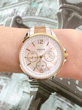 Fossil ES4781 Sadie Multifunction Two-Tone Stainless Steel Watch